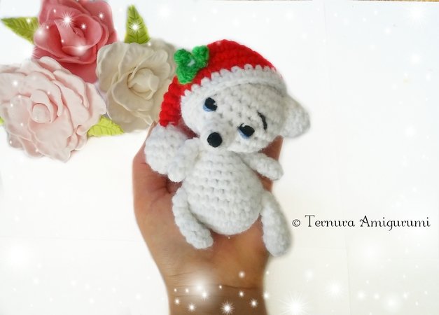 Sweet bear Christmas Crochet Pattern PDF ternura amigurumi english- deutsch- dutch