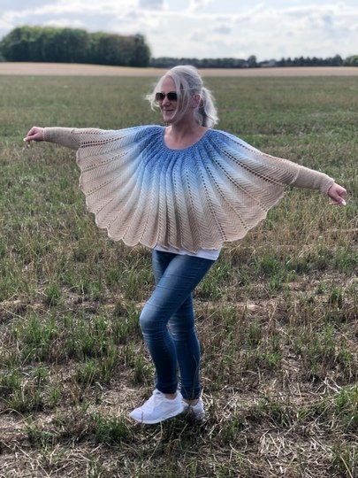 Häkelanleitung Poncho "Coast"