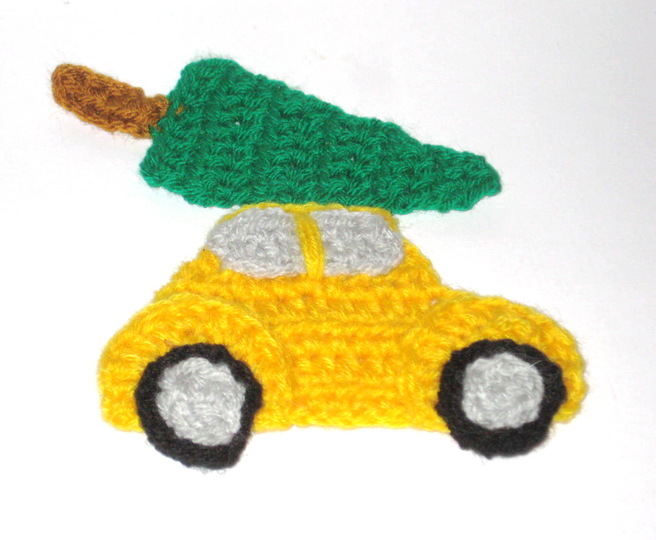 Christmas car applique