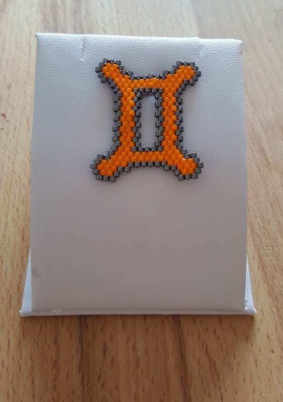 Sternzeichen Zwilling Anhänger / Taschenbaumler / Schlüsselanhänger