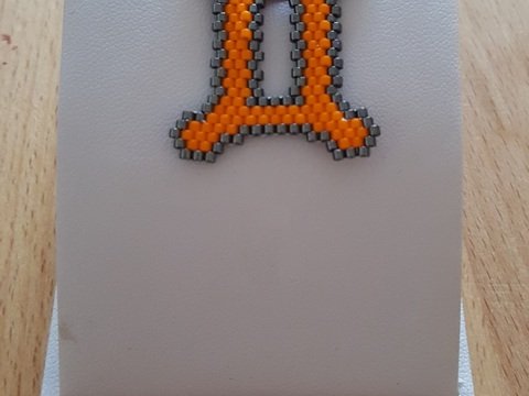 Sternzeichen Zwilling Anhänger / Taschenbaumler / Schlüsselanhänger