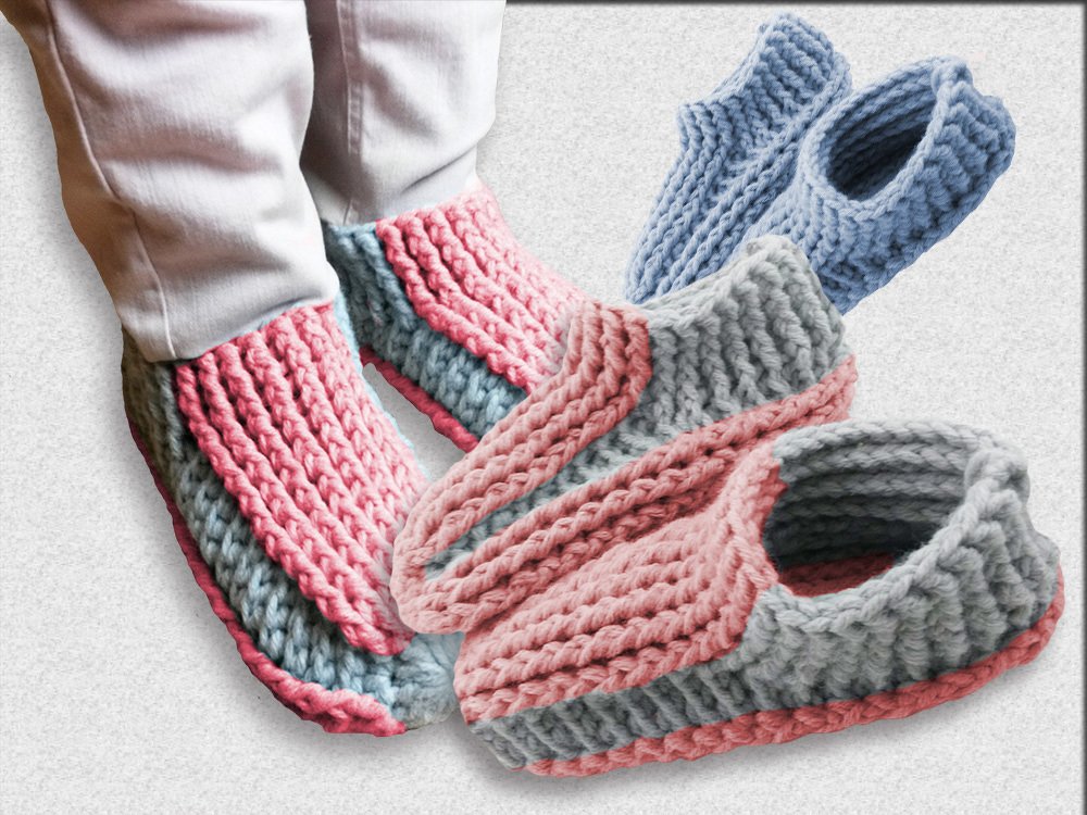 Häkelanleitung Hausschuh - Slipper - jede Größe