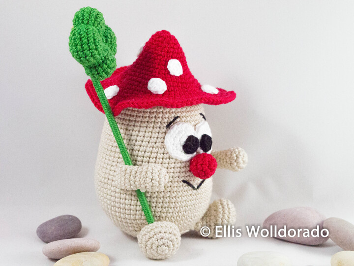 Glückspilz Harry, Amigurumi, Häkelanleitung