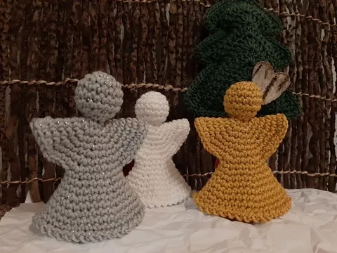 Häkelanleitung für kleine Engel Dekoration
