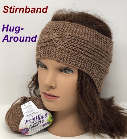 Stirnband Hug-Around - mit CHARITY von Woolly Hugs