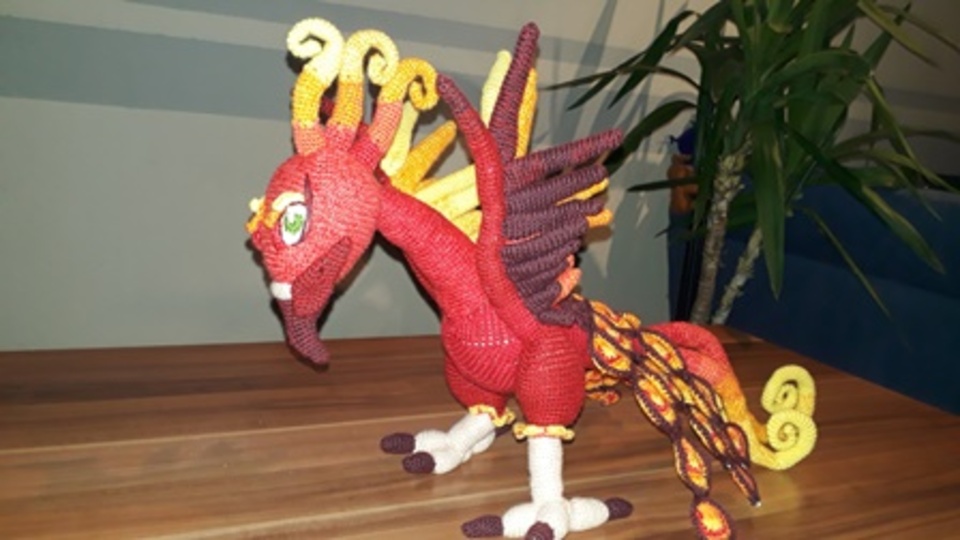 Häkelanleitung Feuervogel