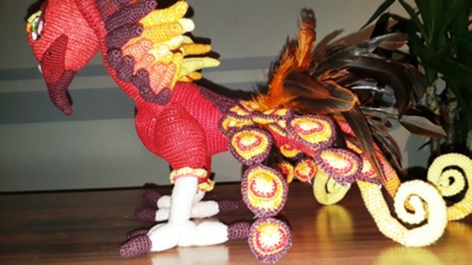 Häkelanleitung Feuervogel