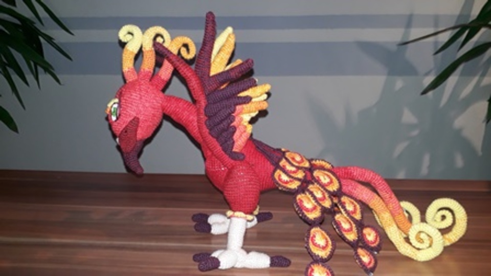 Häkelanleitung Feuervogel