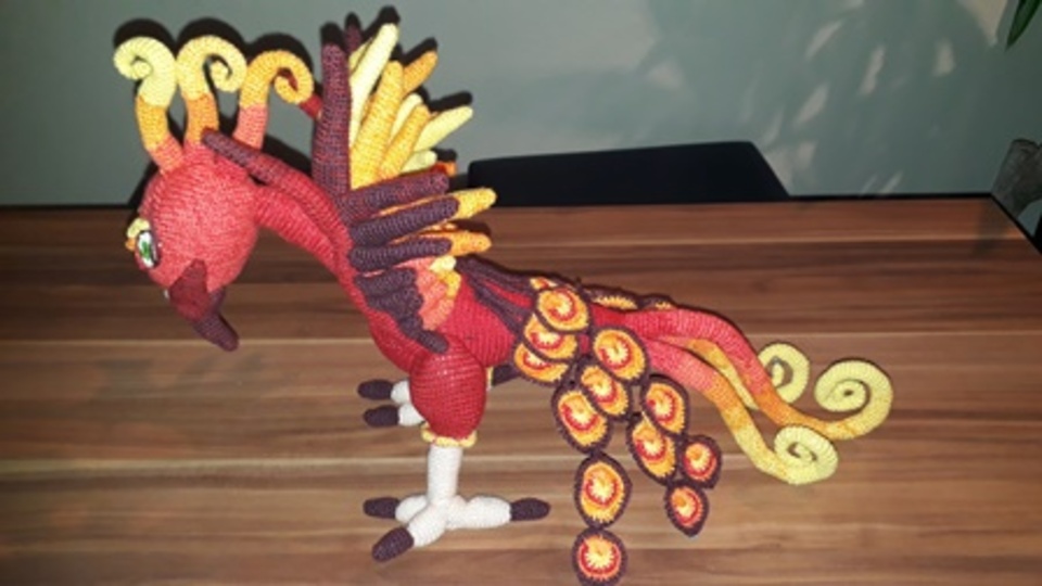 Häkelanleitung Feuervogel