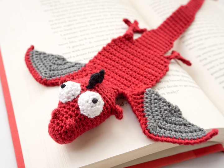 Amigurumi Crochet Dragon Bookmark