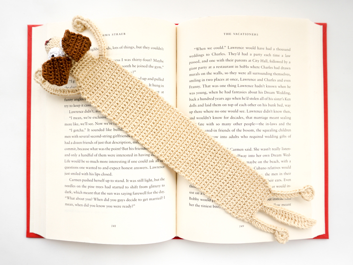Amigurumi Crochet Dog Bookmark