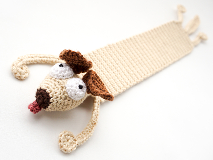 Amigurumi Crochet Dog Bookmark