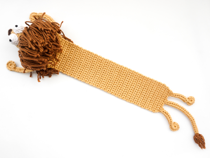 Amigurumi Crochet Lion Bookmark