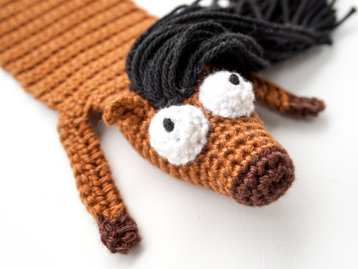 Amigurumi Crochet Horse & Unicorn Bookmark