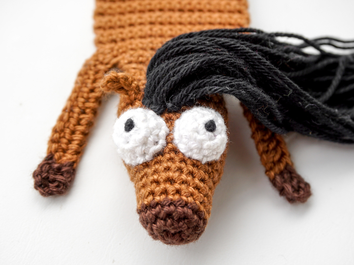 Amigurumi Crochet Horse & Unicorn Bookmark