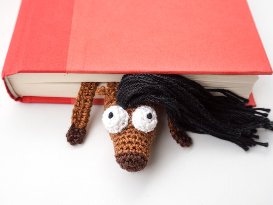 Amigurumi Crochet Horse & Unicorn Bookmark - Image 5