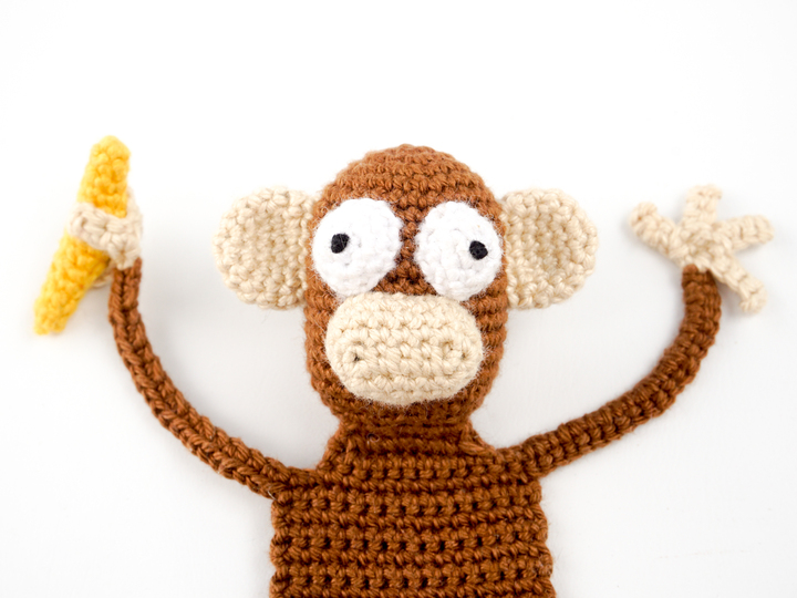 Amigurumi Crochet Monkey Bookmark