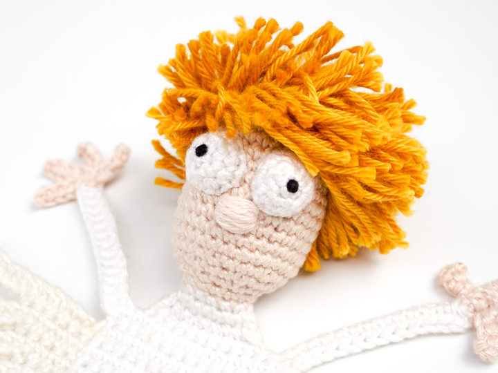 Amigurumi Crochet Angel Bookmark