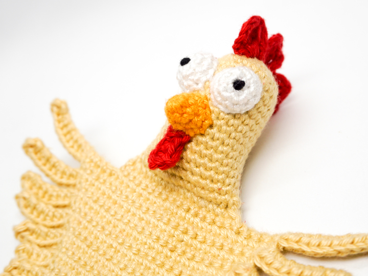 Amigurumi Crochet Chicken Bookmark