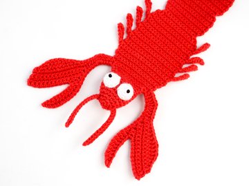 Amigurumi Crochet Lobster Bookmark