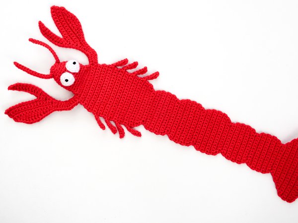 Amigurumi Crochet Lobster Bookmark