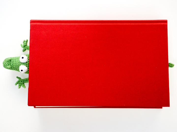 Amigurumi Crochet Crocodile Bookmark