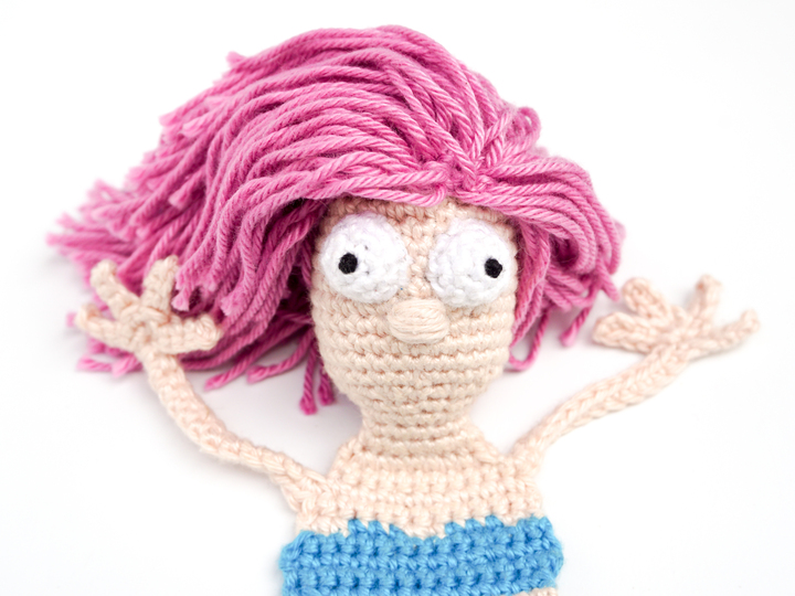 Amigurumi Crochet Mermaid Bookmark