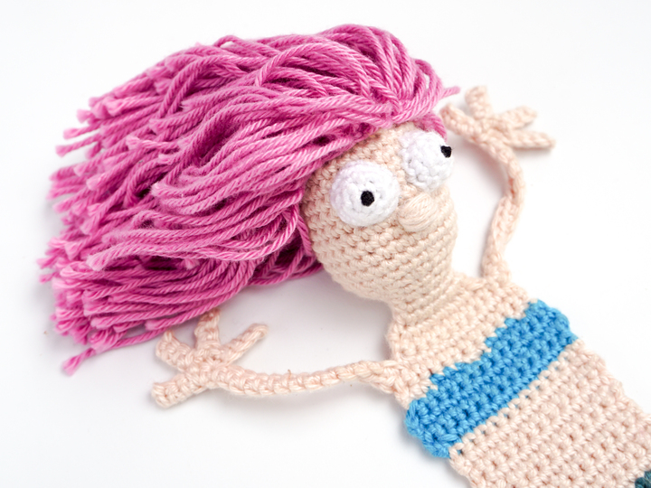 Amigurumi Crochet Mermaid Bookmark