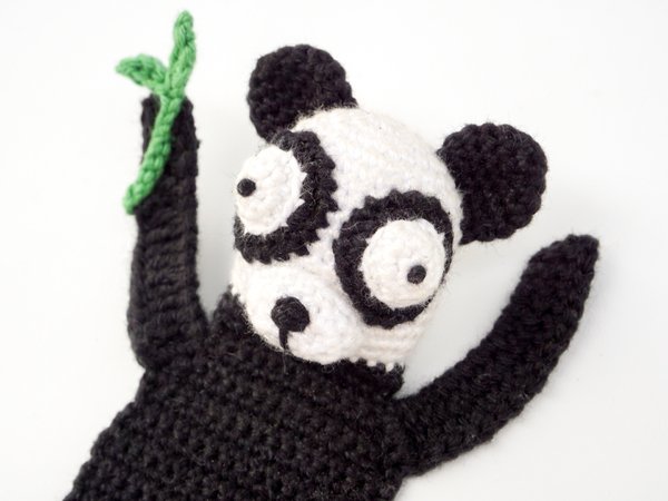 Amigurumi Crochet Panda Bookmark