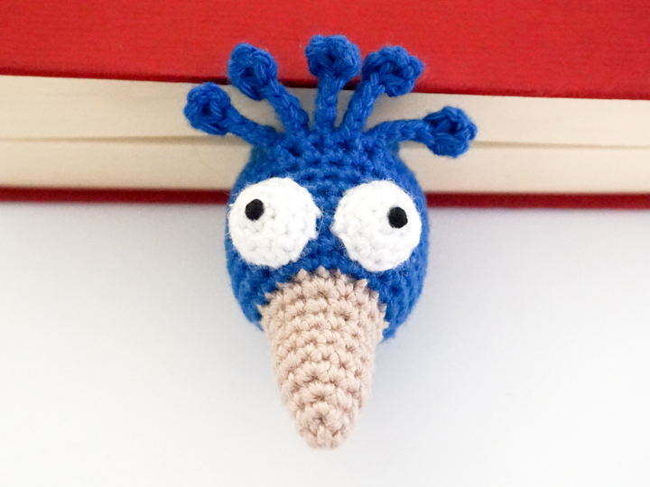 Amigurumi Crochet Peacock Bookmark