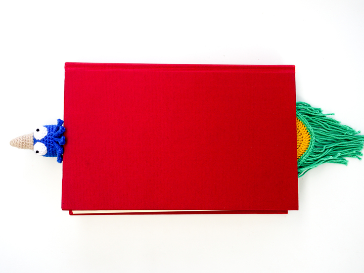 Amigurumi Crochet Peacock Bookmark