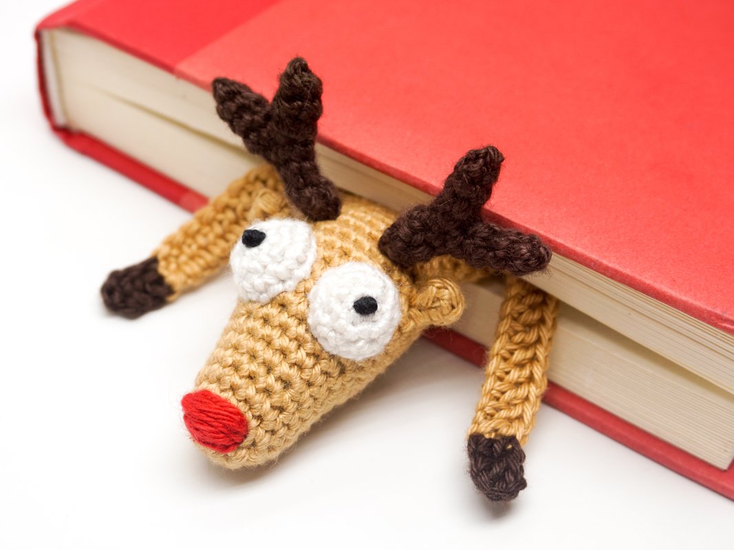 Amigurumi Crochet Reindeer Bookmark - Image 2