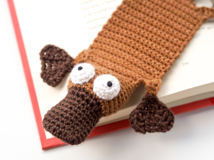 Amigurumi Crochet Platypus Bookmark