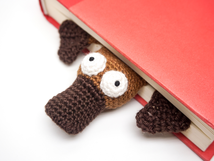 Amigurumi Crochet Platypus Bookmark