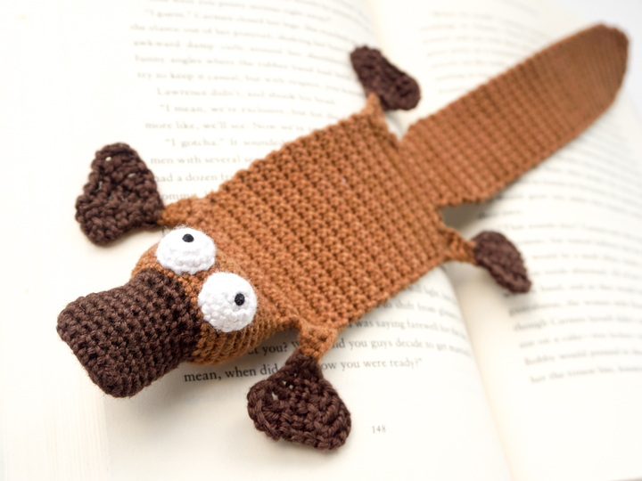 Amigurumi Crochet Platypus Bookmark