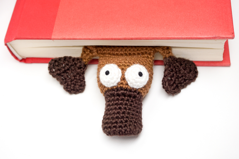 Amigurumi Crochet Platypus Bookmark