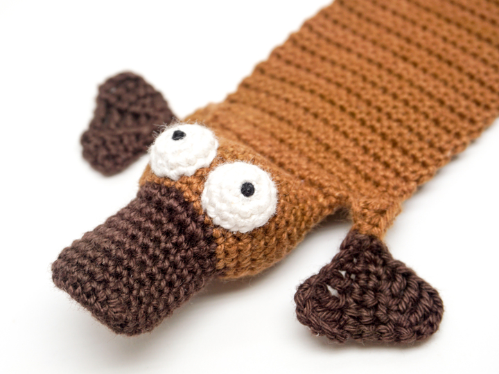 Amigurumi Crochet Platypus Bookmark