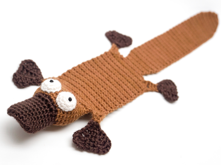 Amigurumi Crochet Platypus Bookmark