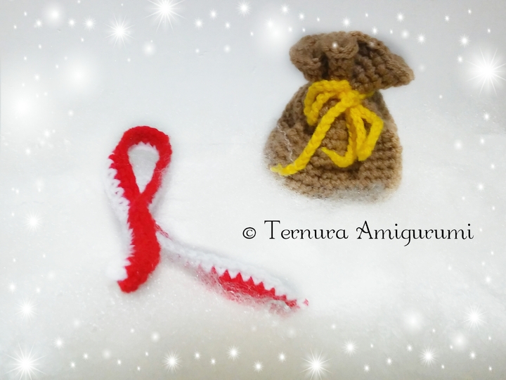 Crochet pattern of penguin accessories (scarf + bag) PDF ternura amigurumi english- deutsch- dutch