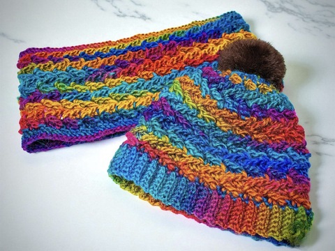 ZigZag Loop Scarf and Hat - Crochet Pattern