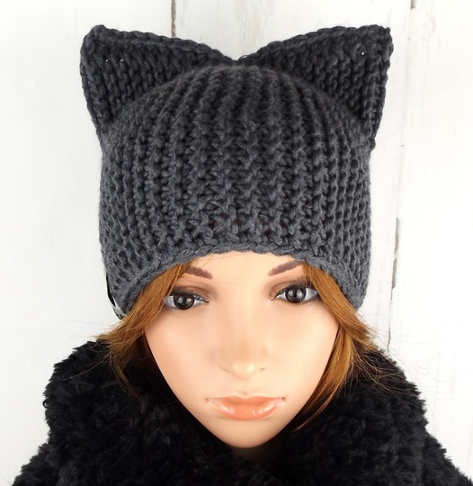 Strickanleitung Mütze "Cats"