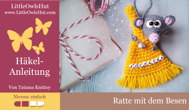 226de Häkelanleitung Ratte Mit Dem Besen Amigurumi Pdf Knittoy Cp