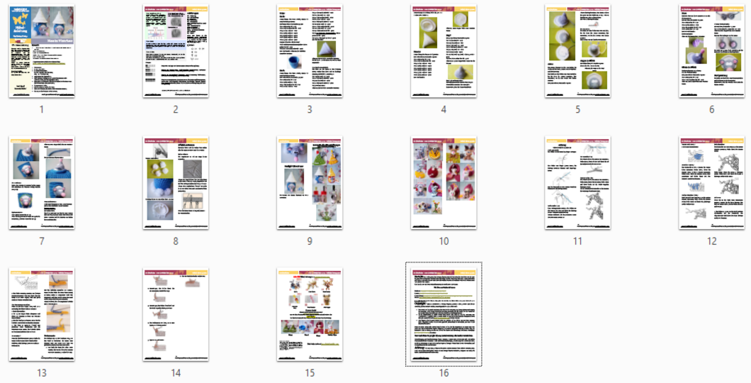 234DE Häkelanleitung Maus im Winterhaus - Amigurumi PDF Knittoy CP