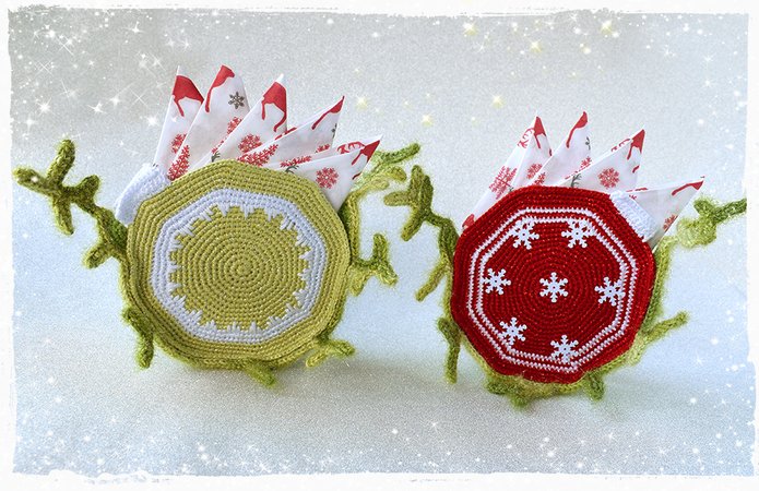Napkin holder Christmas Bauble & Snowflake Napkin Holders