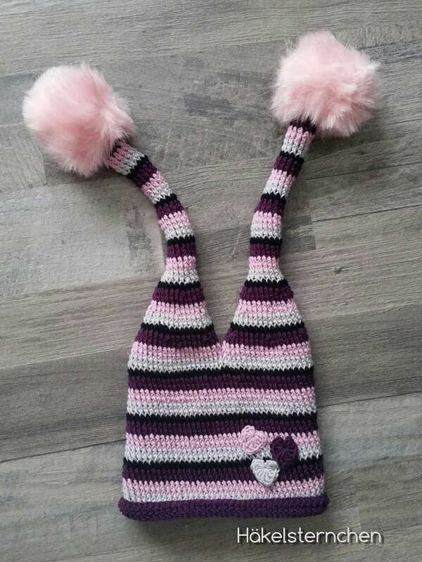 2 Zipfel Mütze - gehäkelt - jede Größe - super einfach & schnell - PDF Anleitung - Bild 2