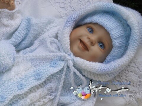 Strickanleitung für Baby's u. Reborns 3-teilig Modell Oleg Gr. 50 - 56