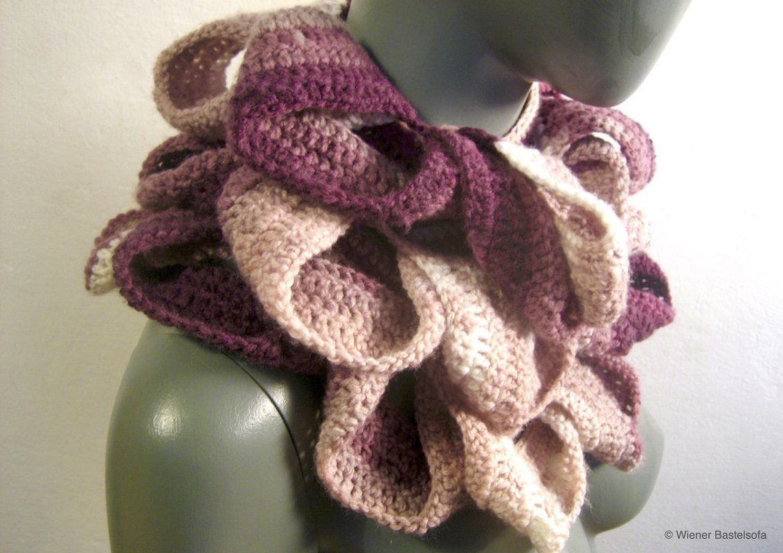 „Schlaufenschal“ für AnfängerInnen, Boa, Schal, Halswärmer