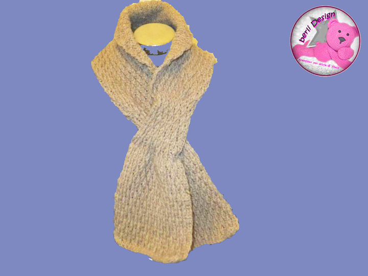 Halsschmeichler Schal "Zapfen" zum Häkeln - Schal ohne Knoten