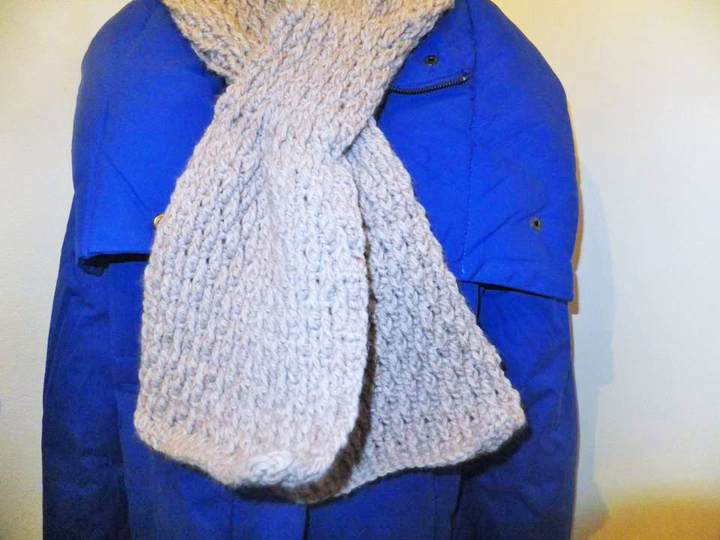 Halsschmeichler Schal "Zapfen" zum Häkeln - Schal ohne Knoten