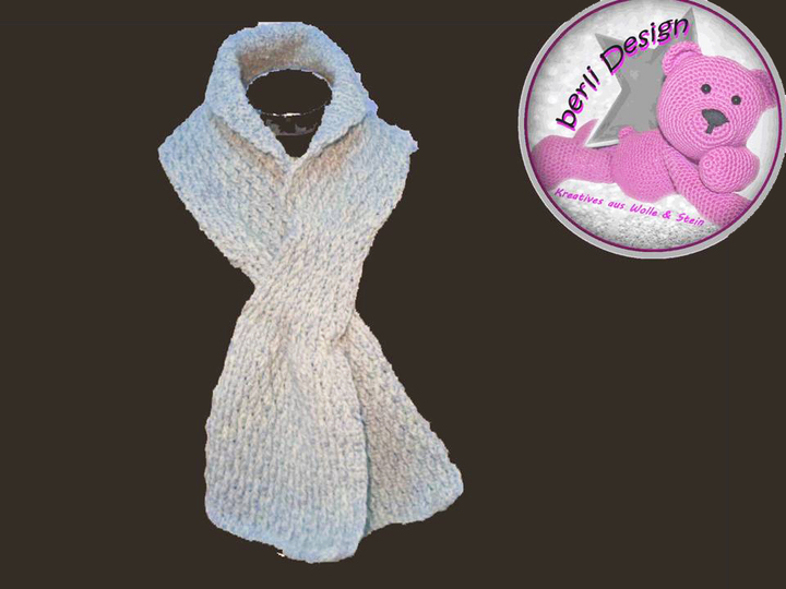 Halsschmeichler Schal "Zapfen" zum Häkeln - Schal ohne Knoten